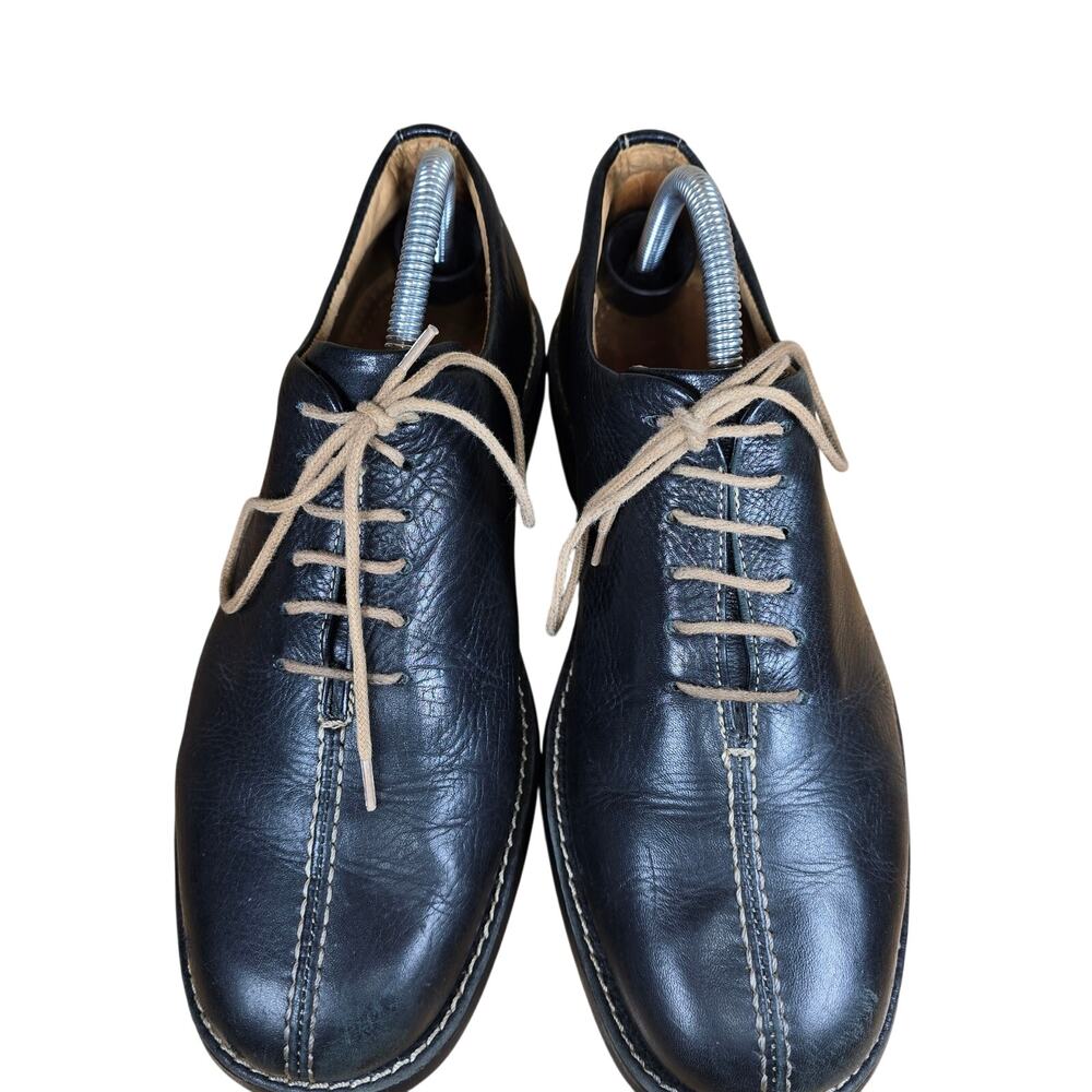 Sandro Moscoloni Vineyard 4046 Black Leather Mens 8 D Oxford Dress Shoes EUC - Picture 7 of 9